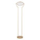 Zeitlos 75 inch 78 watt Satin Brass Floor Lamp Portable Light, Bankamp Astoria