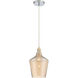 Calais 1 Light 8 inch Transparent Pendant Ceiling Light