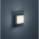 Hondo 1 Light 6 inch Dark Grey Outdoor Wall Light