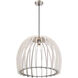 Wood 1 Light 24 inch White Pendant Ceiling Light