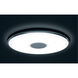 Tokyo 1 Light 24 inch White Flush Mount Ceiling Light, with Remote Control 