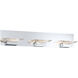 H2O 3 Light 28 inch Chrome Bath Vanity Wall Light