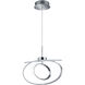 Coronado 1 Light 16 inch Chrome Pendant Ceiling Light