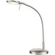 Dessau Flex 18 inch 13.00 watt Satin Nickel Desk Lamp Portable Light