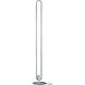 Zeitlos 53 inch 30 watt Satin Nickel Floor Lamp Portable Light, Bankamp Line