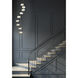Butterfly LED 22 inch Black and Gold Multi Pendant Ceiling Light