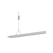 Zeitlos LED 40 inch Satin Nickel with Chrome Linear Pendant Ceiling Light, Bankamp Line