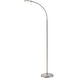 Dessau Flex 42 inch 13.00 watt Satin Nickel Swing Arm Floor Lamp Portable Light