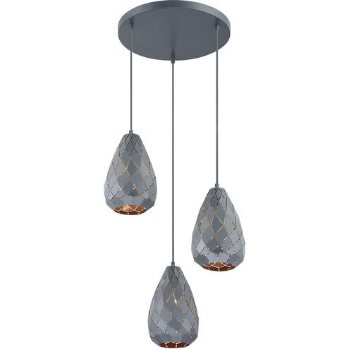 Onyx 1 Light Museum Black Pendant Ceiling Light