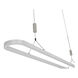 Zeitlos LED 40 inch Satin Nickel with Chrome Linear Pendant Ceiling Light, Bankamp Line