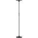 Leipzig 71 inch 20 watt Museum Black Torchiere Portable Light 