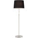X3 12 inch 100 watt Satin Nickel and Black Floor Lamp Portable Light