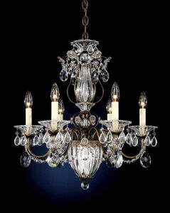 Bagatelle 7 Light Etruscan Gold Chandelier Ceiling Light in Radiance