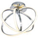 Corland 1 Light 19 inch Chrome Flush Mount Ceiling Light
