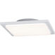 Trave 1 Light 10 inch White Outdoor Flush Mount