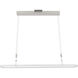 Zeitlos LED 40 inch Satin Nickel with Chrome Linear Pendant Ceiling Light, Bankamp Line