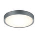 Clarimo 1 Light 13 inch Titanium and Light Grey Flush Mount Ceiling Light