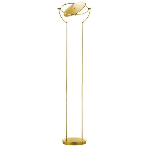 Zeitlos 75 inch 78 watt Satin Brass Floor Lamp Portable Light, Bankamp Astoria