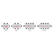 Zeitlos LED 44 inch Satin Nickel with Chrome Expandable Linear Pendant Ceiling Light, Bankamp L-Lite Line 